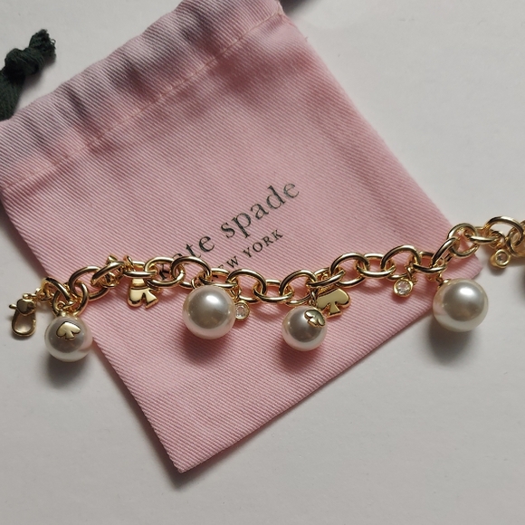 Kate Spade Gold Bracelet with Pearl Charms - Picture 3 of 4